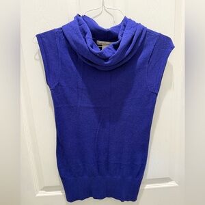 Banana Republic Cowl Neck Sleeveless Sweater - Royal Blue Medium